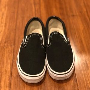 Black and white vans